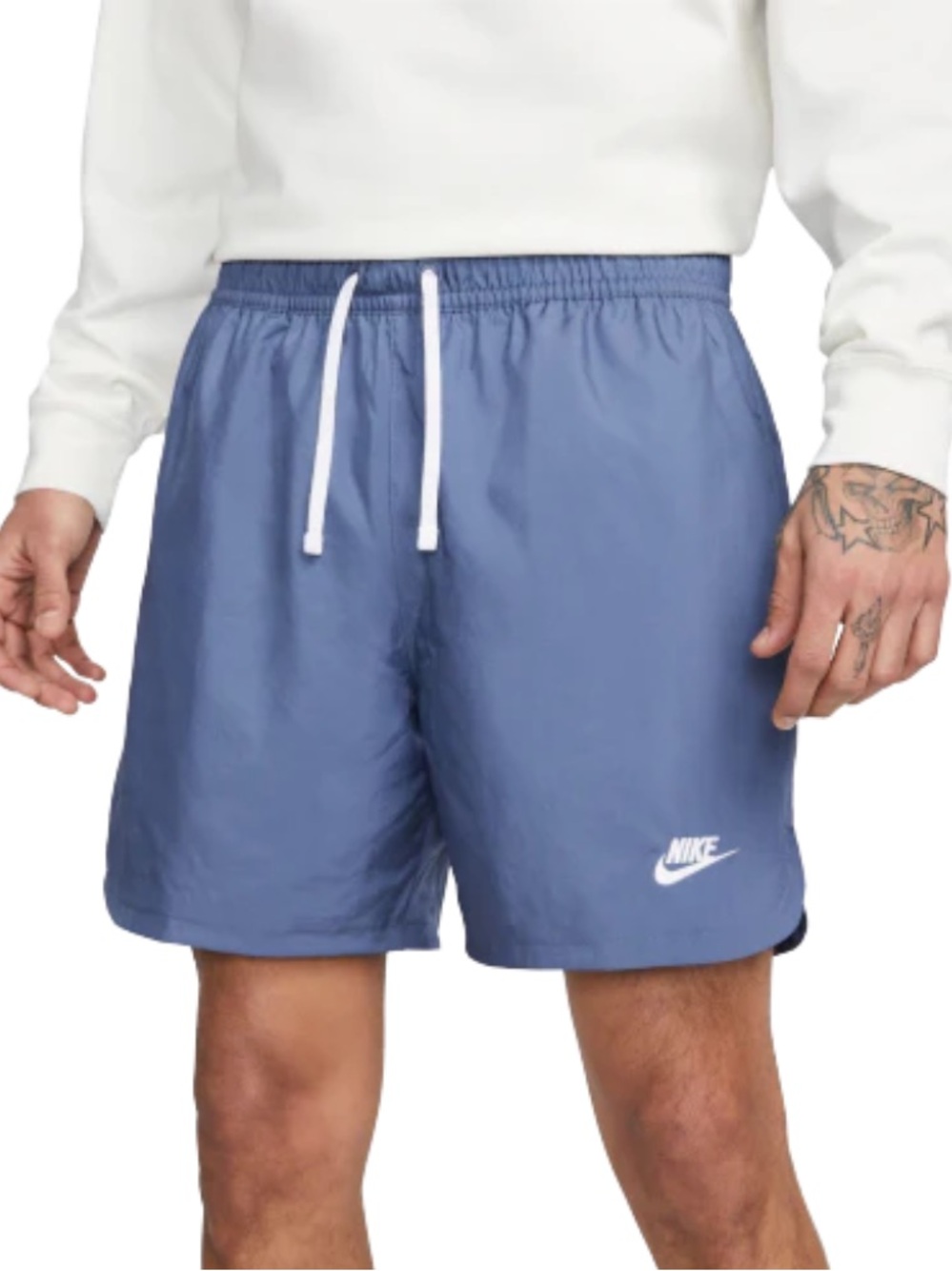 💚 Nike Men’s Blue Mesh Lined Drawstring Shorts Size Large Baggy Fit